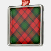 Kerr tartan rode groene vlegel metalen ornament (Links)