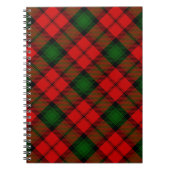 Kerr tartan rode groene vlegel notitieboek (Voorkant)