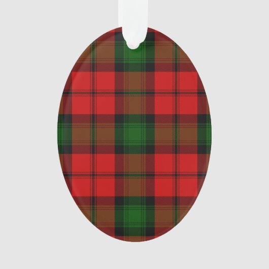 Kerr tartan rode groene vlegel ornament (voorkant)