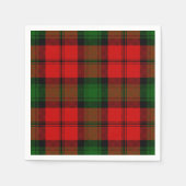 Kerr tartan rode groene vlegel servetten (Voorkant)
