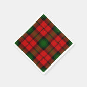 Kerr tartan rode groene vlegel servetten (Hoek)