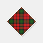 Kerr tartan rode groene vlegel servetten (Hoek)