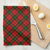 Kerr tartan rode groene vlegel theedoek (Quarter Fold)