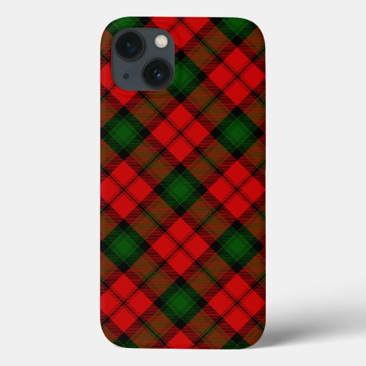 Kerr tartan rood groen geruit Case-Mate iPhone case (Achterkant)