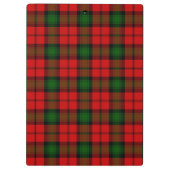 Kerr tartan rood groen geruit klembord (Achterkant)