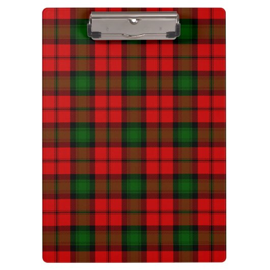 Kerr tartan rood groen geruit klembord (Voorkant)