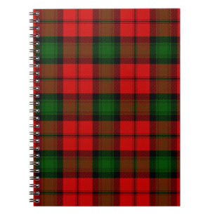 Kerr tartan rood groen geruit notitieboek