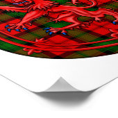Kerr Tartan Scottish Play Lion Rampant Poster (Hoek)