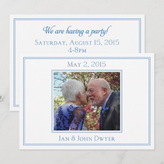 Kerr-uitnodigingen Kaart (Voorkant / Achterkant)