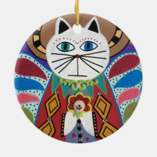 Kerri Ambrosino Art Ornament Cat Angel