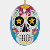 Kerri Ambrosino Art Ornament Sugar Skull (Voorkant)