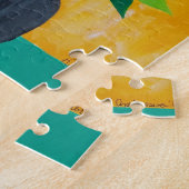 Kerri Ambrosino Art Puzzle Sugar Skull Flowers Legpuzzel (Zijkant)