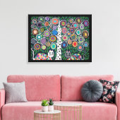 Kerri Ambrosino Kunst Canvas Boom van het Leven Ka (Insitu (Woonkamer))