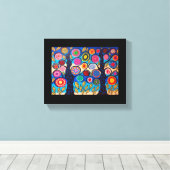 Kerri Ambrosino Mexicaanse Folk Art Tree of Life B Canvas Afdruk (Insitu (Houten vloer))