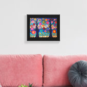 Kerri Ambrosino Mexicaanse Folk Art Tree of Life B Canvas Afdruk (Insitu (Woonkamer))