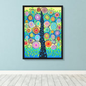 Kerri Ambrosino Mexicaanse Folk Art Tree of Life Canvas Afdruk (Insitu (Houten vloer))