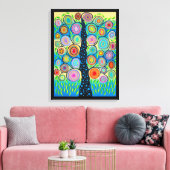 Kerri Ambrosino Mexicaanse Folk Art Tree of Life Canvas Afdruk (Insitu (Woonkamer))