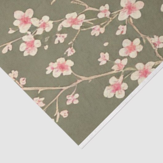 Kerriebloesem  ephemerpatroon tissuepapier (Detail)