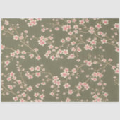 Kerriebloesem  ephemerpatroon tissuepapier (Voorkant)