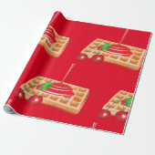 Kerriewafels — Verpakkingspapier Cadeaupapier (Uitgerold)