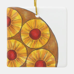 Kerry anananas ondersteboven Cake Baking Foodie Keramisch Ornament