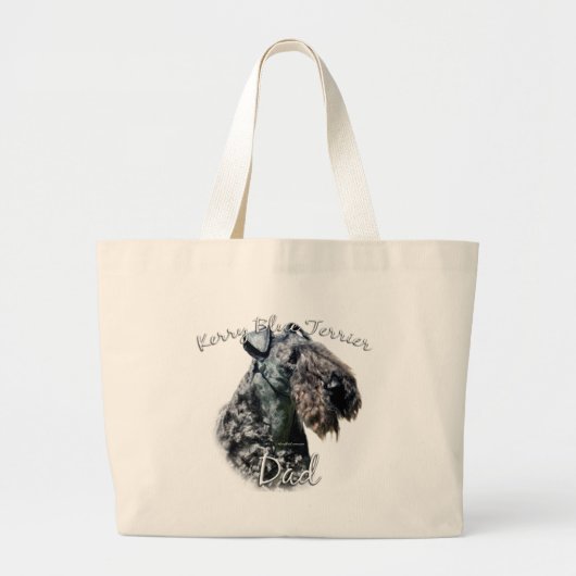 Kerry Blauwe Terriër Pa 2 Grote Tote Bag (Voorkant)
