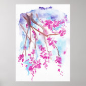 Kerry Blossom flower waterverf, kunstdruk Poster (Voorkant)