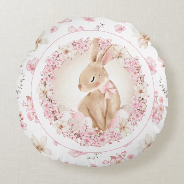 KERRY BLOSSOM PATROON EASTER ROND PILLOW KUSSEN (Voorkant)