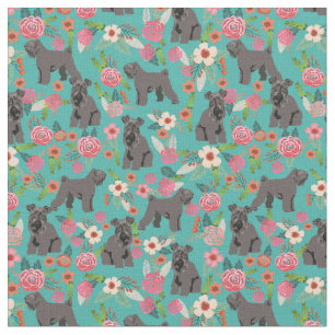 kerry blue shiper  florals turquoise stof