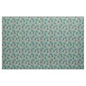 kerry blue shiper  florals turquoise stof (Fat Quarter)