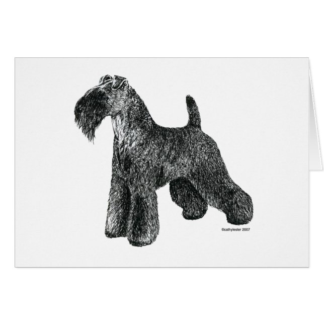 Kerry Blue Terrier (Voorkant Horizontaal)