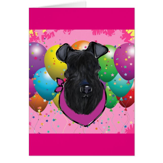Kerry Blue Terrier Birthday (Voorkant)
