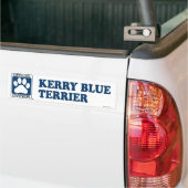 Kerry Blue Terrier Blue Bumpersticker (Op Truck)