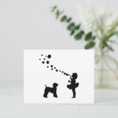 Kerry Blue Terrier Briefkaart (Staand voorkant)