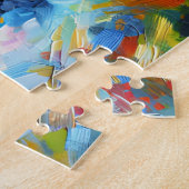 Kerry Blue Terrier Dog Acryl Print Hondenliefhebbe Legpuzzel (Zijkant)