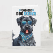 Kerry Blue Terrier Dog Coolest Dad Vaderdag Feestdagen Kaart (Voorkant)