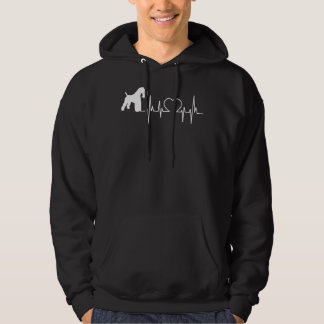 Kerry Blue Terrier Dog Heartbeat Hoodie