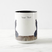 Kerry Blue Terrier Dog Mok (Midden)