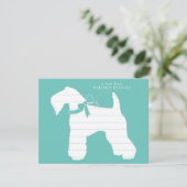 Kerry Blue Terrier Dog Puppy Bedankkaart (Staand voorkant)