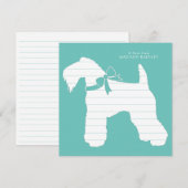 Kerry Blue Terrier Dog Puppy Bedankkaart (Voorkant / Achterkant)