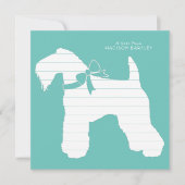 Kerry Blue Terrier Dog Puppy Bedankkaart (Voorkant)