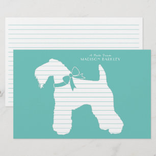Kerry Blue Terrier Dog Puppy Briefpapier