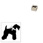 Kerry Blue Terrier Dog Puppy Iers Rubberstempel (Gestempeld)