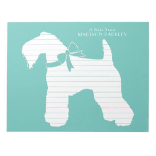 Kerry Blue Terrier Dog Puppy Notitieblok