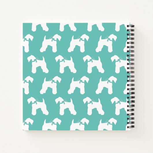 Kerry Blue Terrier Dog Puppy Notitieboek (Achterkant)