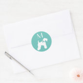 Kerry Blue Terrier Dog Puppy Ronde Sticker (Envelop)