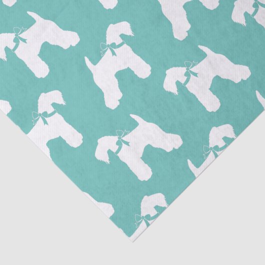 Kerry Blue Terrier Dog Puppy Tissuepapier (Detail)