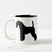 Kerry Blue Terrier Gear Tweekleurige Koffiemok (Links)
