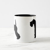 Kerry Blue Terrier Gear Tweekleurige Koffiemok (Center)