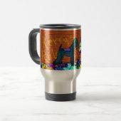 KERRY BLUE TERRIER GRAFFITI ARTIEST Grotere Mok (Voorkant links)